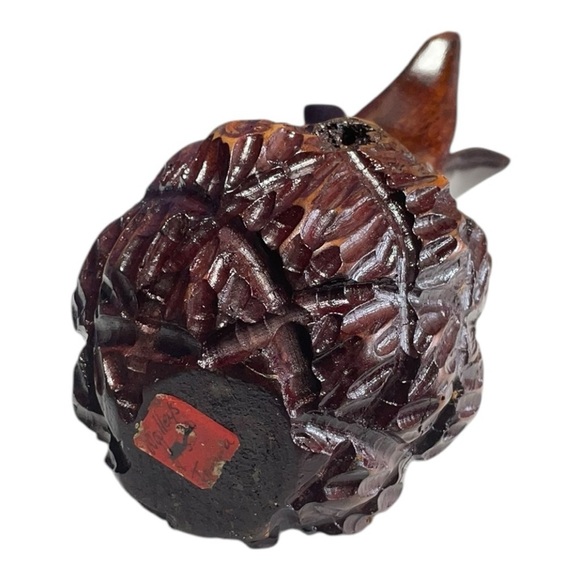 Vtg. Hand carved Wood Pineapple Appetizer and candle Holder 11.50" Tall - Picture 7 of 10